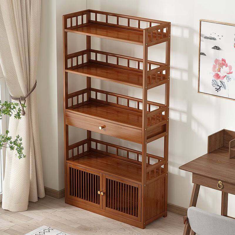 学生书架新中式功能置物架加厚收纳架中国风多层不防尘储物展示架,鲜花速递/花卉仿真/绿植园艺,割草机/草坪机,淘宝优惠券,粉丝福利购,淘宝优惠卷