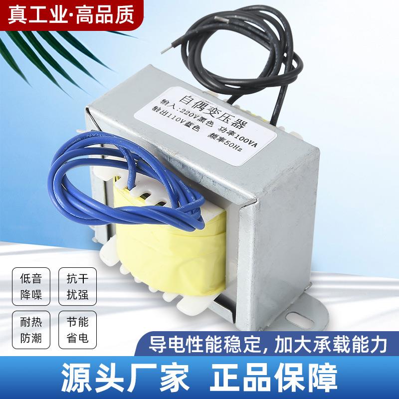 转包邮变变压器220V方牛转110V20v自耦方形电压换器进口2电器30w6