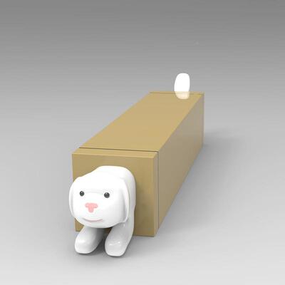 玻璃卡通狗造型qgf22110坐凳物幼儿园创意动童长钢条儿座椅商场走