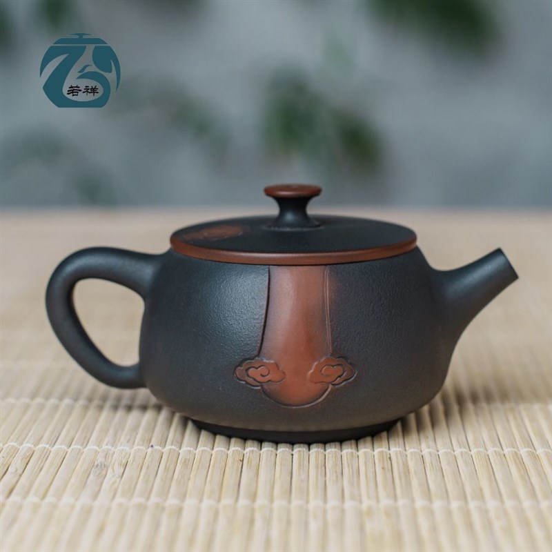 建水紫陶茶壶单壶泡茶家用老式陶瓷手工中式功夫茶具2023新款精品