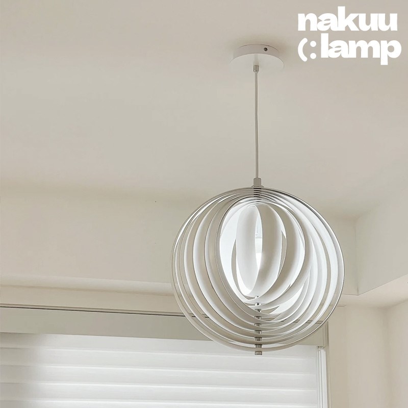 中古丹麦包豪斯Verpan月亮吊灯餐厅书房床头卧室设计师氛围灯吧台