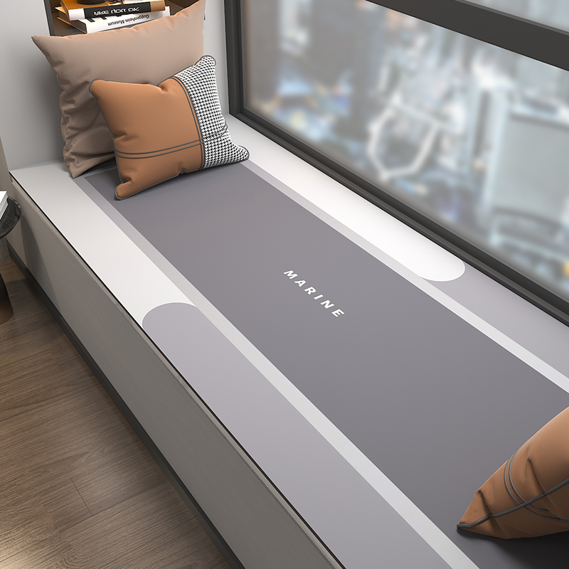 梦影七彩绒飘窗垫窗台垫子2024夏季新款高级感四季通用阳台垫定制