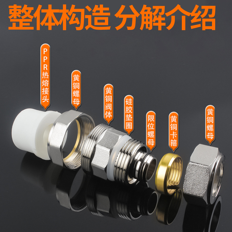 铝塑管转接PPR转换接头1/0/20转接/分PPR水管配件大全