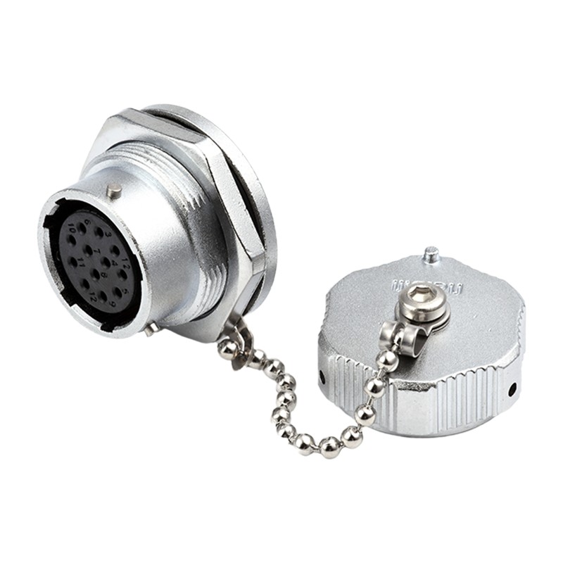 威浦防水航空插头插座 WY20 2芯3芯芯5芯7芯9芯芯- 前螺母母座