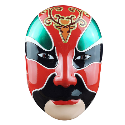 京剧脸谱挂件川剧面具戏曲特大号火锅店装饰饭店酒楼软装饰品防水