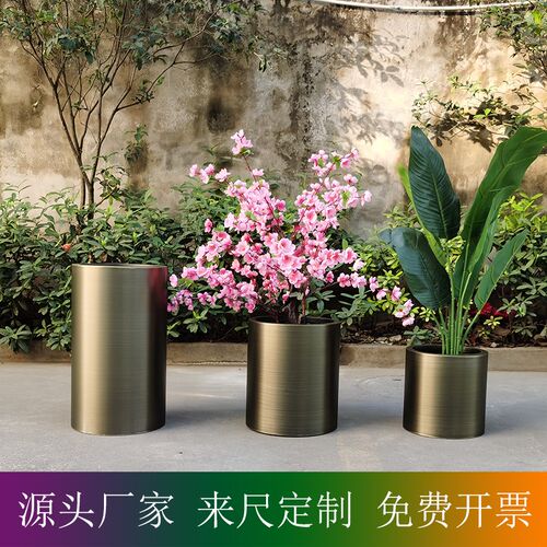青古铜 庭院别墅花钵 绿植桶 客厅套盆 室内装饰花器 园林 样板间
