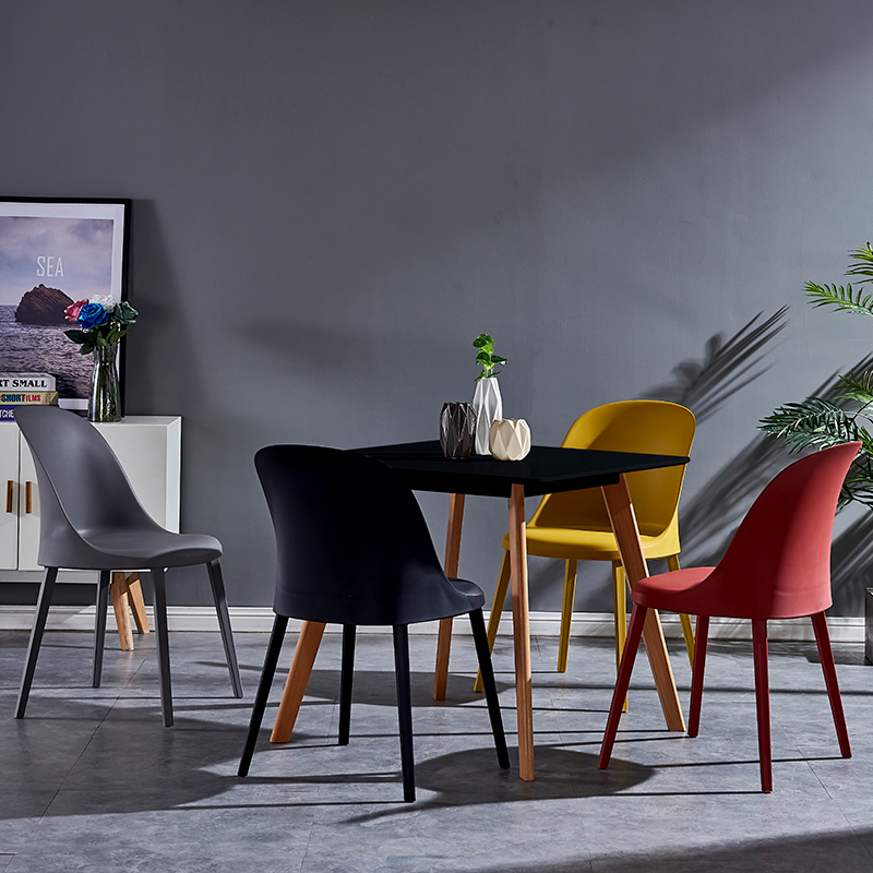 伊姆斯长方形会客桌休闲圆桌简约接待洽谈桌椅奶茶小方桌子