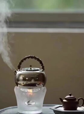 半闲甄选琉璃风炉白色粉色茶色可选酒精炉煮茶炉温茶炉功夫茶器