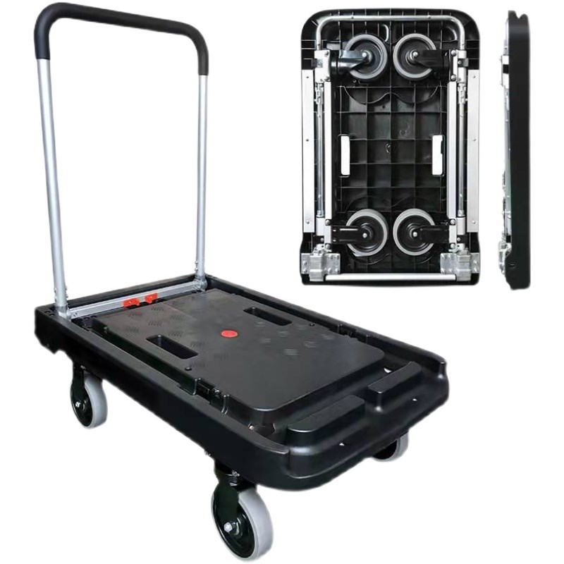 顺和平板车手推车货拖车折叠小推车拉货轻便静音便携家用搬运板车