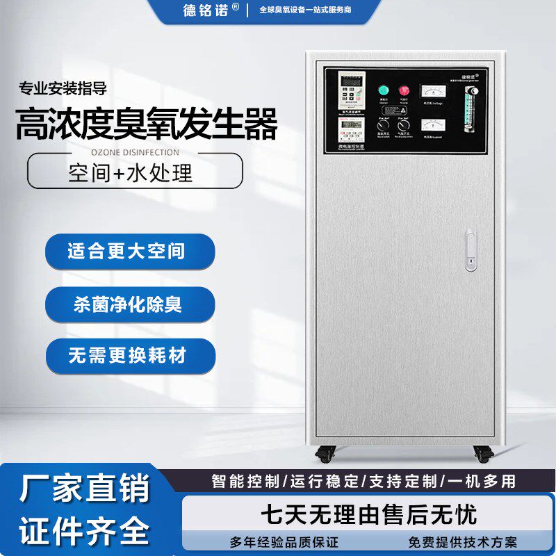100克高浓度水处理臭氧水机臭氧发生器氧气源工业大型污水消毒机