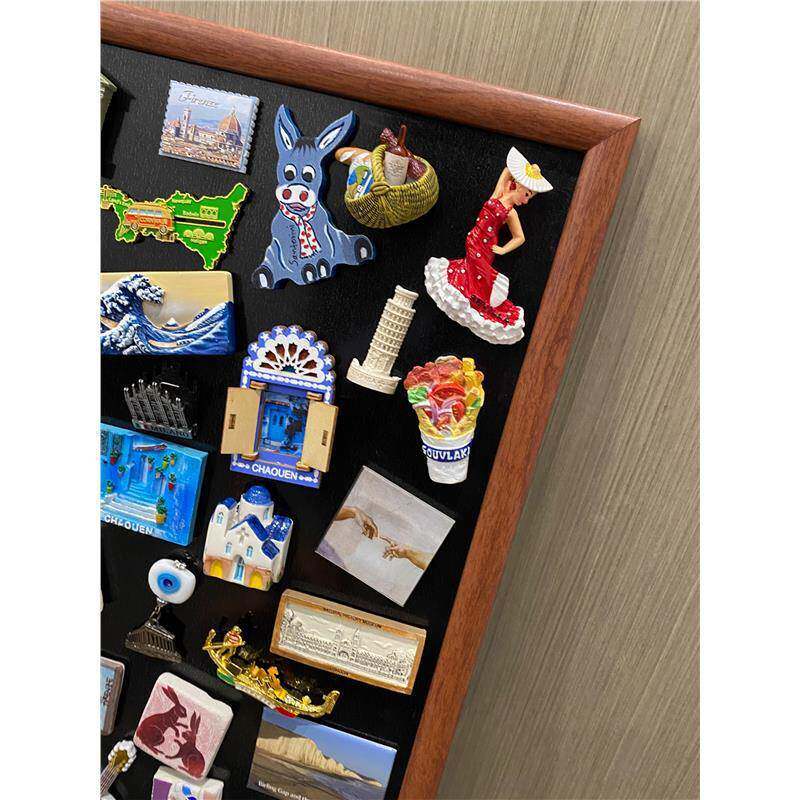 ?冰箱贴展示板磁吸化妆墙复古留言板黑板装饰板面包便利贴告示板