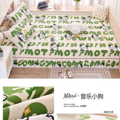 定 制纯棉榻榻米床盖四季通用农村大坑罩垫单夹棉防滑绗缝炕