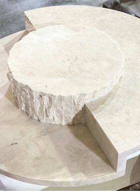 黄洞石天然石材莱姆石OIE瓷砖石华底餐桌吧茶台灰几座travertine