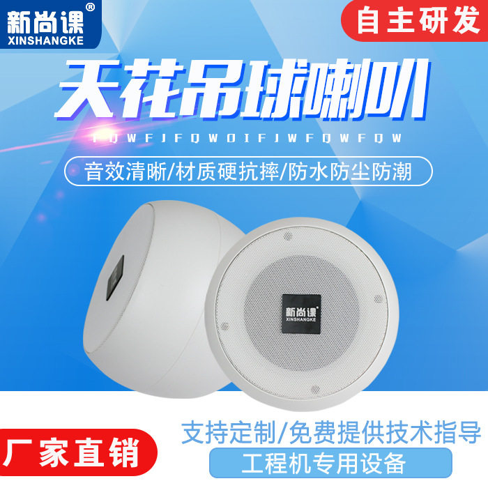 吸顶吊顶壁挂喇叭同轴吊球防水音柱天花无线音箱嵌入定压音响