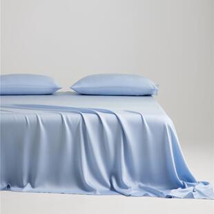 极简色兰精莱赛尔L天丝单床单纯245*250感cF202503LSm丝滑裸床罩