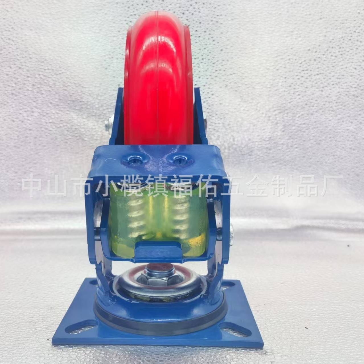 4寸5寸6寸8寸重型聚氨酯减震脚轮PU刹车减震脚轮万向定向避震轮厂