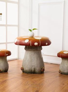 福建厦门蘑菇桌椅132156房儿童幼儿可爱装园饰家居摆件工艺品厂家