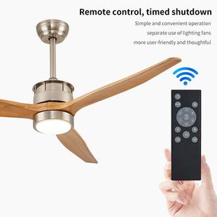 寸热销顶扇灯简约商用吸电扇灯58012实木电风扇餐厅美式吊扇风灯
