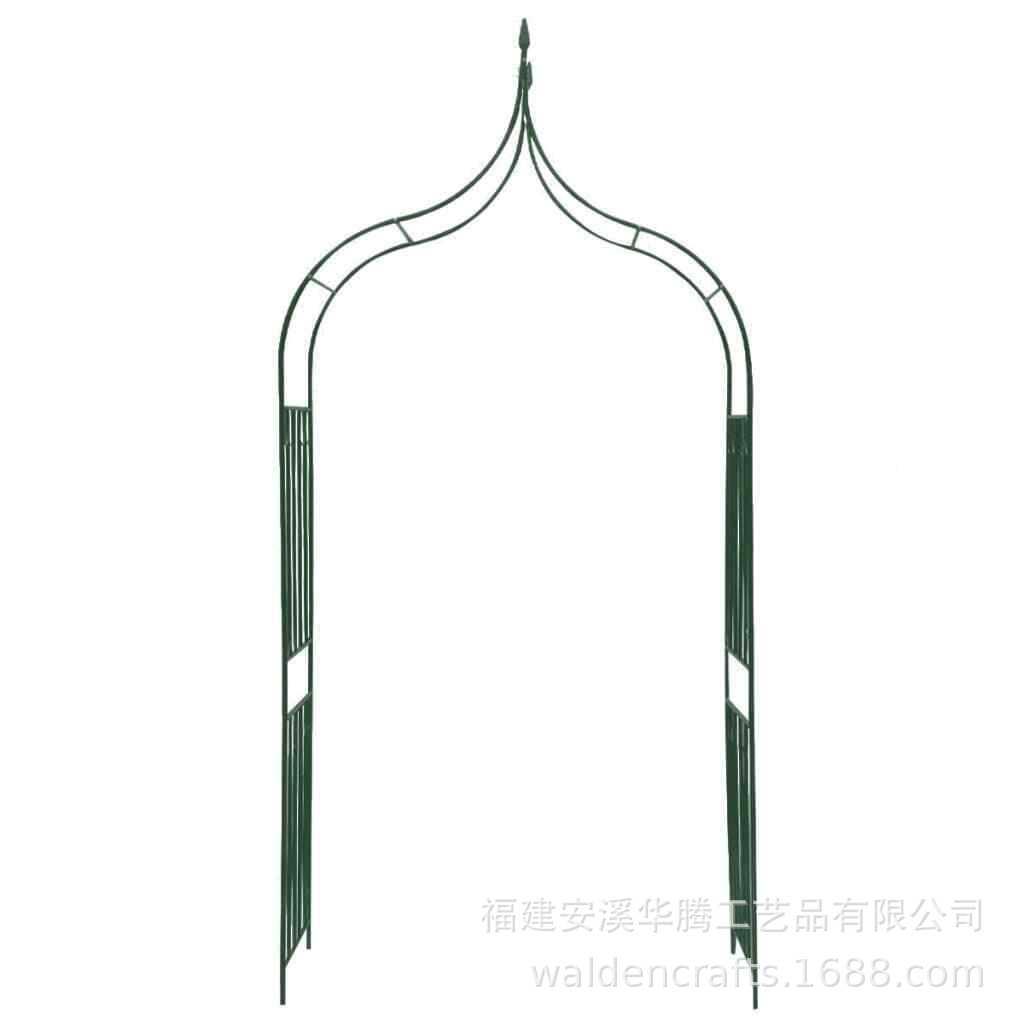 欧式铁爬艺门花架爬藤架子别墅庭HT-K0262院拱带门复拱古户外月形
