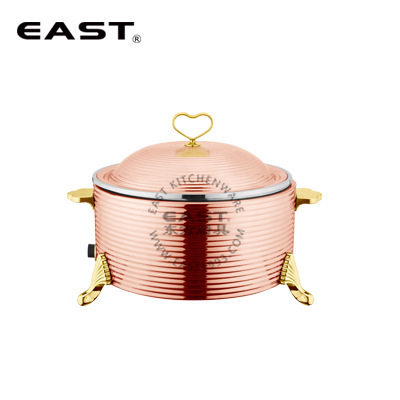 电热式(镀金)精钻暖菜锅【EAST东方厨具】酒店设备