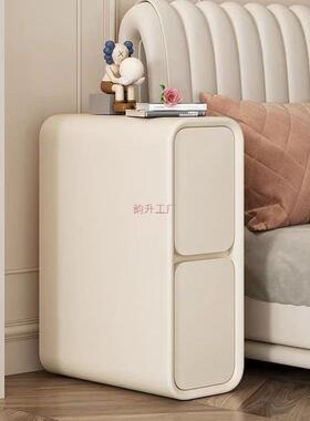 极窄床柜202柜5款AAQ小型头简约现代超窄夹缝实木收纳奶油风床新