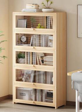 书架地置物用收架客厅纳多VMK层储物柜一体靠墙墙落边儿童家实木