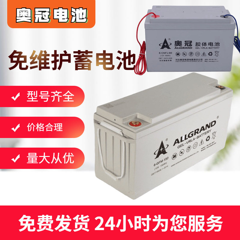奥冠胶体蓄电池太阳能光伏系统12V2V6VUPS/EPS直流屏规格参数