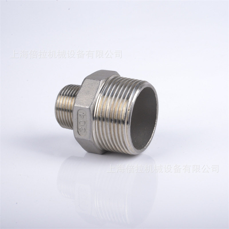 TENHEFLOW不锈钢304异径外牙直通2_1/2"-2"外六角对丝直接铸件