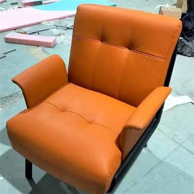 单人人商务接待沙发椅现代简约会客售楼处办公休闲洽谈桌椅