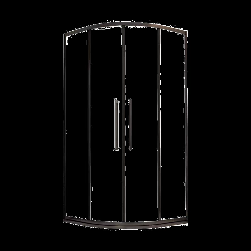 圆弧形洗澡间淋浴房半圆形浴室隔断钢化玻璃卫生间移门浴室淋浴门