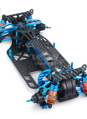 1:10平跑铝合金车架 TAMIYA金属 TT01 TGS 升级碳纤底盘 CNC田宫