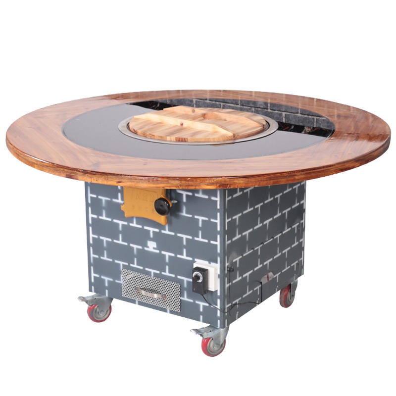 东北大锅台烧电专用灶台柴火鸡地锅鸡灶饭店用铁锅炖灶台桌电陶炉