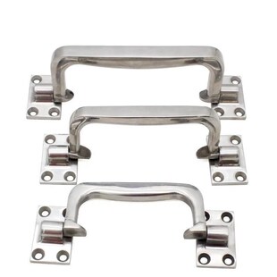 带定位把手不锈钢折叠拉手柜门 箱分离式 集装 提手 1082