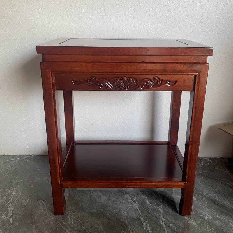 客厅中式盆景架鱼缸桌奇石桌实木摆件架承重工艺品架底座花架简约