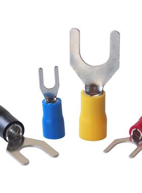 SV1.25-35.冷2压接耳线端子欧式叉型预绝缘端头U型SVSV1.25-33.-4