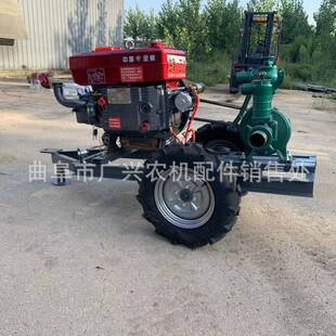 应急排水3寸用柴油抽水泵 拖车款扬程80米喷灌泵 机械密封离心泵