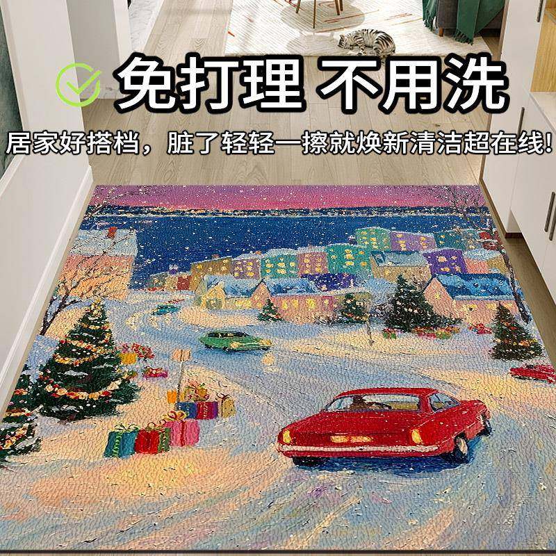 395609入户门地垫门进门脚垫免洗vpc皮口防革家用门垫可擦洗滑垫