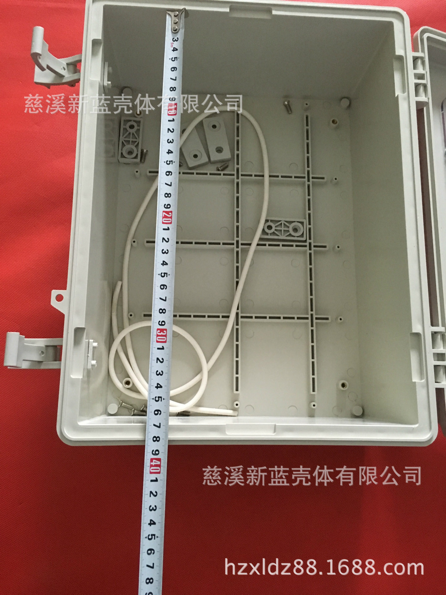 安防电源塑料机壳仪表机箱塑料防水盒F51有窗:390*290*165mm
