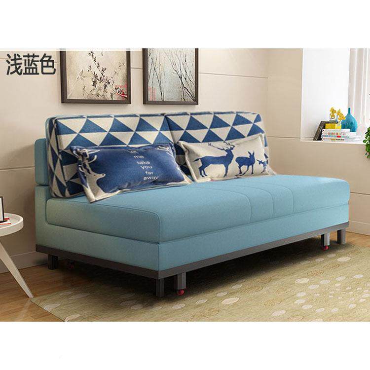 可型折叠小户沙发床乳INZ客厅拉两用1米5双人1米2推1米8多功能胶