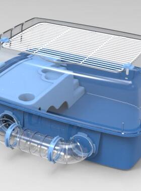 carno卡仓鼠金丝明熊透丝景观笼诺隧道配跑轮水壶轨道套HHH餐铁笼