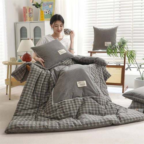 日式简约A类全枕睡棉抱枕被两办用车载靠垫公室午便携92187060二