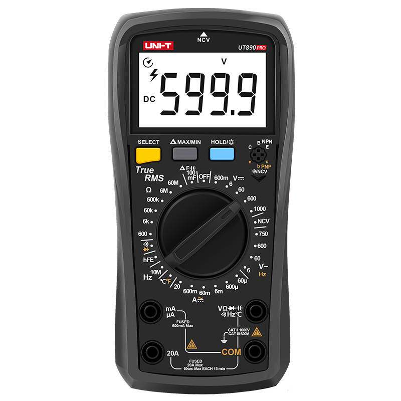 数显式万用表UT890PRO数字多功能表测电压电流表电容电工表