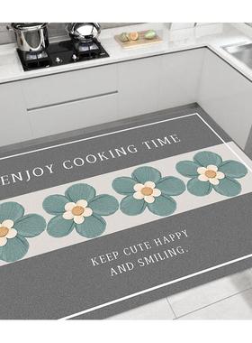 pv可MXIc厨房地垫防滑垫防擦油防水家用脚门厅玄关入户防脏皮革地