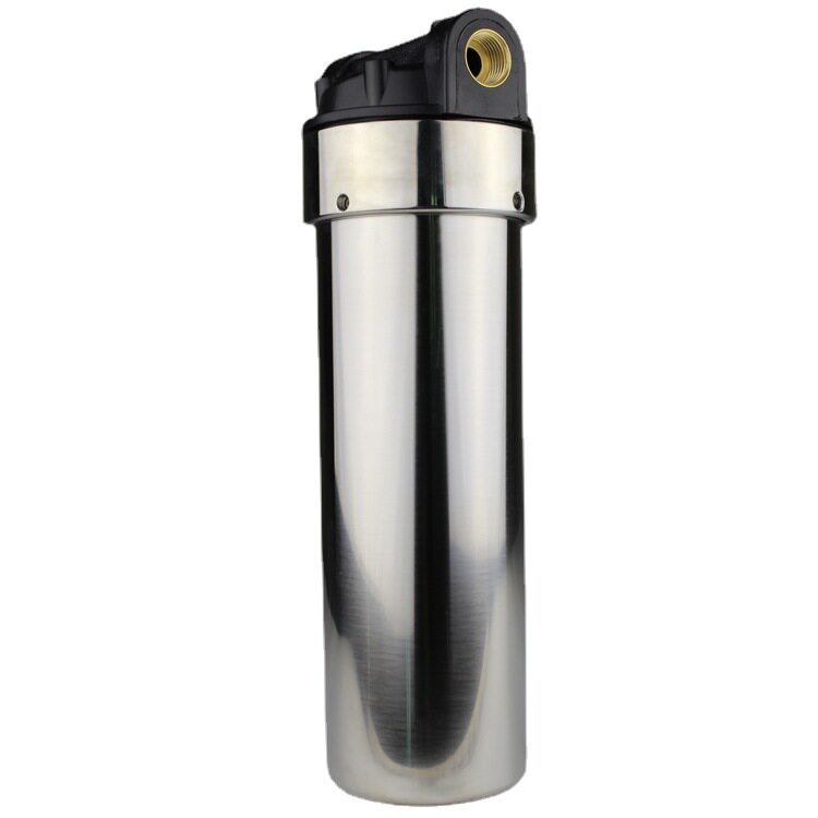 不锈钢半滤瓶过滤器10寸铜牙