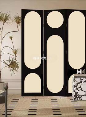 式屏风隔断客厅折法移动直播间ZBR背景装饰室卧遮挡家用房间叠遮