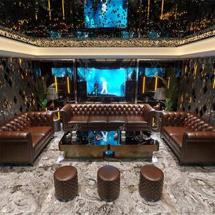 酒吧包厢ktv沙发茶几包厢U型转角卡座清吧练歌房夜总会音乐餐吧