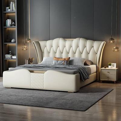 意式轻KSS奢卧大床2米双床款约1.5米储物婚床新贸易工简厂主直供