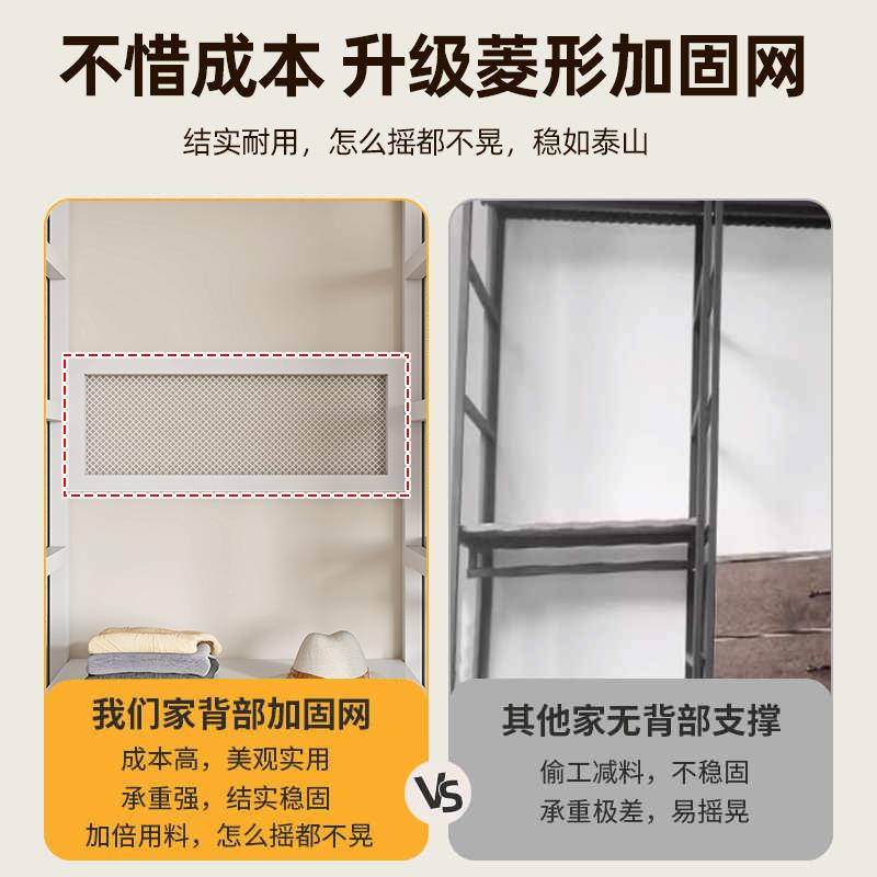 简衣易柜卧室家用洞洞板挂架衣橱结实GRS耐用组开放式装金属衣帽