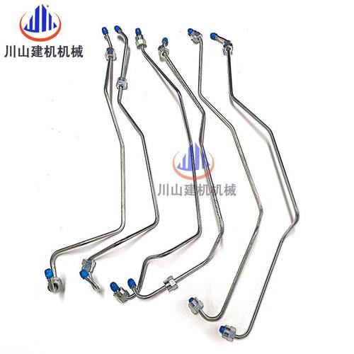 挖掘轨机配件PC40-5-6高泵压油管6D125发动机JFQ柴油0共油管缸管