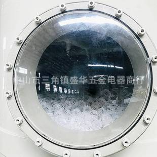 pp喷淋塔检测口废气塔检修口人孔法兰口短管塑料视窗弧形透明玻璃